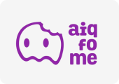 Logo aiqfome, cliente da Ingá Cup