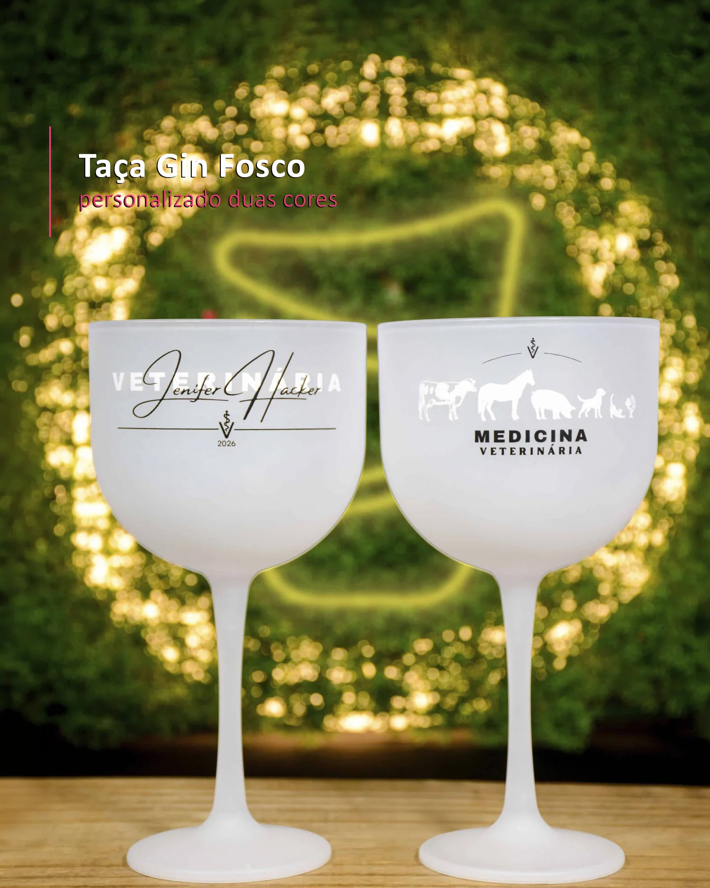Taça Gin Fosco personalizado duas cores