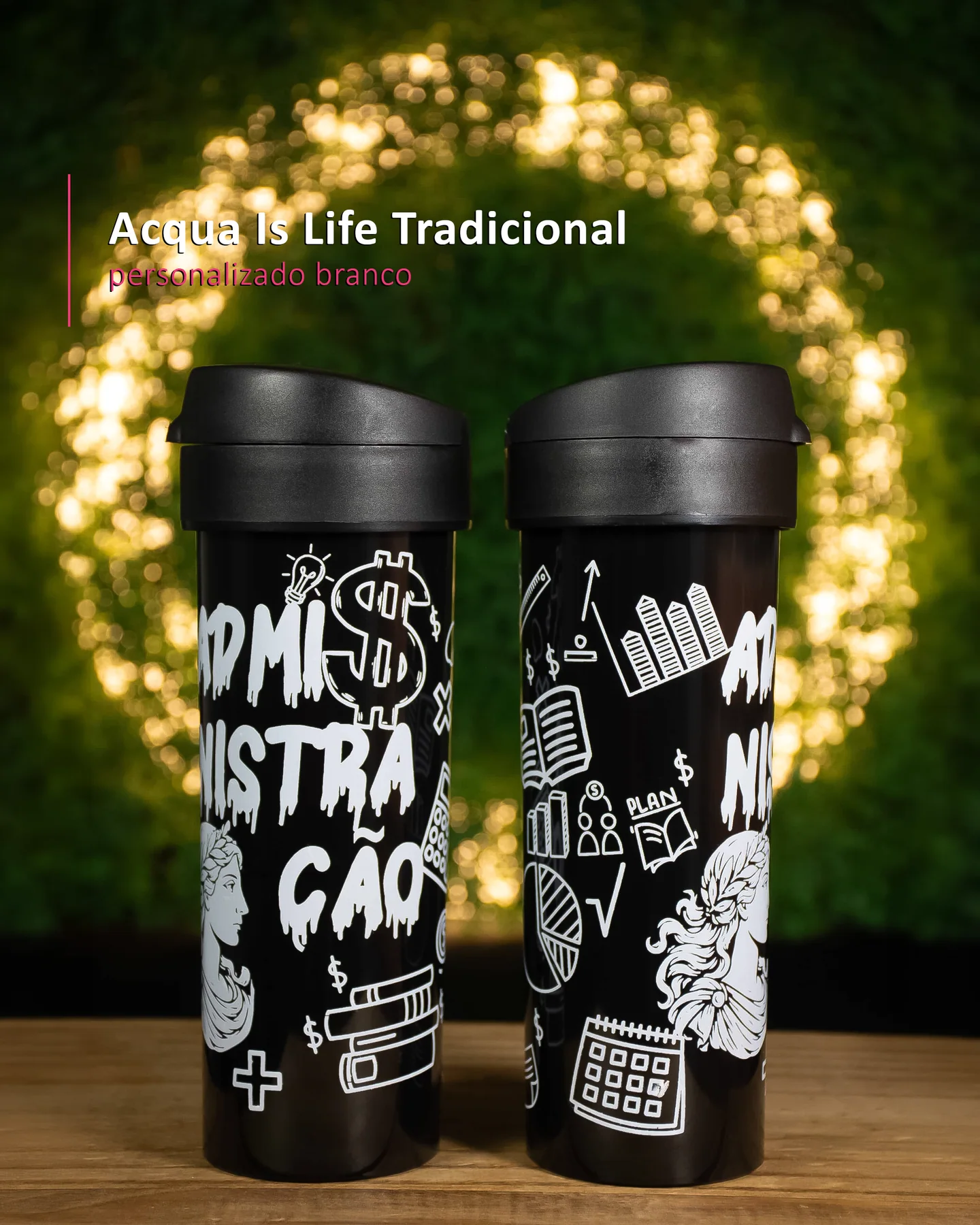 Acqua Is Life Tradicional personalizado branco