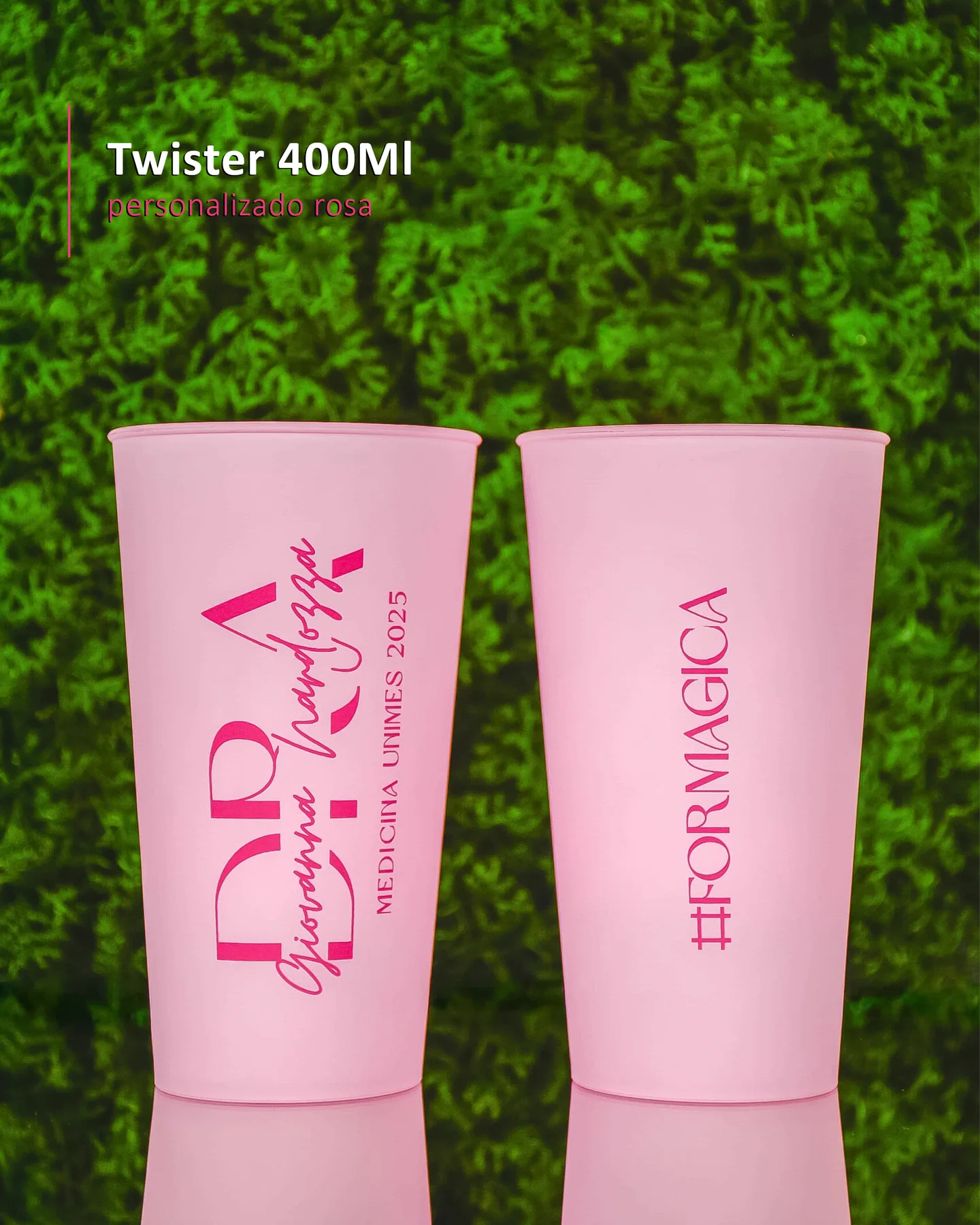 Twister 400Ml personalizado rosa